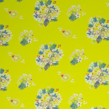 Tropical Bouquet by Jolijou - Tropische Blüten auf leuchtendem Gelb